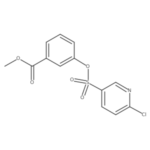 Methyl 3-{[(6-chloropyridin-3-yl)sulfonyl]oxy}benzoate Structure