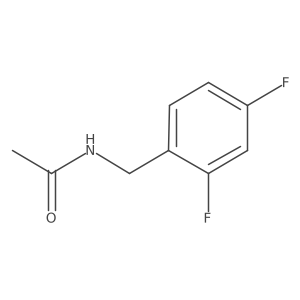 n-(2,4-Difluorobenzyl)acetamide结构式