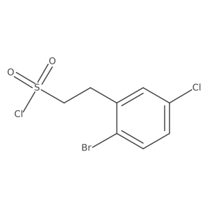 2-(2-Bromo-5-chlorophenyl)ethanesulfonyl chloride结构式