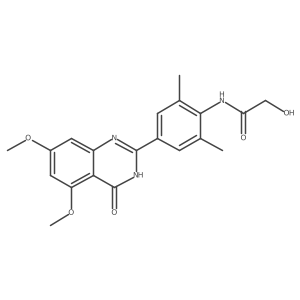 N-[4-(3,4-dihydro-5,7-dimethoxy-4-oxo-2-quinazolinyl)-2,6-dimethylphenyl]-2-hydroxyacetamide Structure
