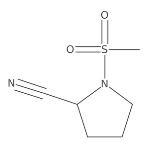 1-Methanesulfonylpyrrolidine-2-carbonitrile Structure