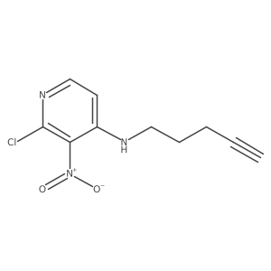 2-Chloro-3-nitro-n-(pent-4-ynyl)pyridin-4-amine Structure