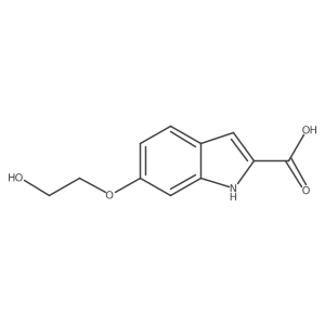 6-[(2-Hydroxyethyl)oxy]-1H-indole-2-carboxylic acid Structure