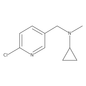 N-[(6-chloropyridin-3-yl)methyl]-N-methylcyclopropanamine Structure