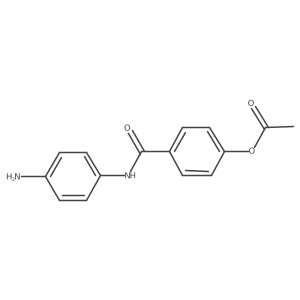 [4-[(4-Aminophenyl)carbamoyl]phenyl] acetate Structure