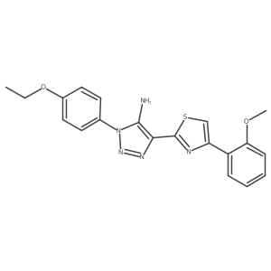 1-(4-ethoxyphenyl)-4-(4-(2-methoxyphenyl)thiazol-2-yl)-1H-1,2,3-triazol-5-amine Structure