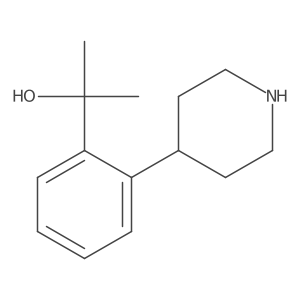 2-(2-Piperidin-4-ylphenyl)propan-2-ol结构式