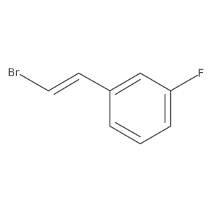 1-(2-Bromoethenyl)-3-fluorobenzene结构式
