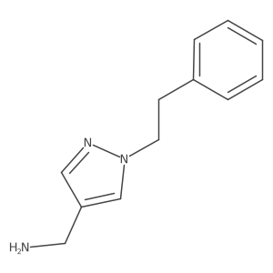 [1-(2-phenylethyl)-1H-pyrazol-4-yl]methanamine Structure
