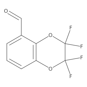 2,2,3,3-Tetrafluoro-1,4-benzodioxane-5-carboxaldehyde结构式