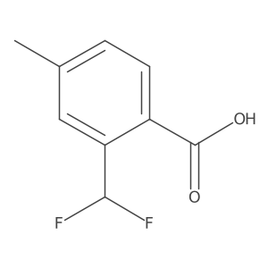 2-(Difluoromethyl)-4-methylbenzoic acid Structure