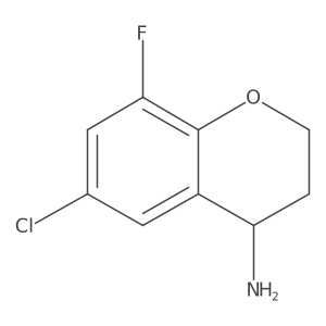 (S)-6-Chloro-8-fluorochroman-4-amine Structure