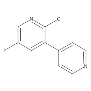 2-Chloro-5-iodo-3,4'-bipyridine Structure