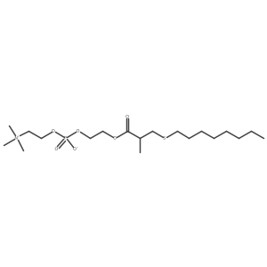 2-((2-Methyl-3-(octylthio)propanoyl)oxy)ethyl (2-(trimethylammonio)ethyl) phosphate Structure