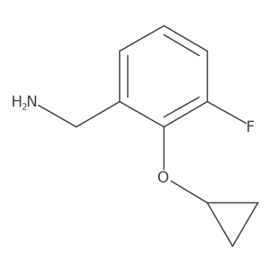 (2-Cyclopropoxy-3-fluorophenyl)methanamine结构式
