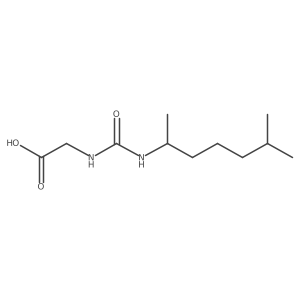 N-[[(1,5-Dimethylhexyl)amino]carbonyl]glycine Structure