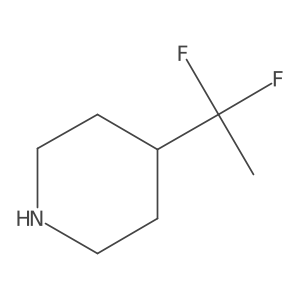 4-(1,1-Difluoroethyl)piperidine Structure
