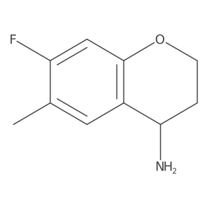 (S)-7-Fluoro-6-methylchroman-4-amine结构式