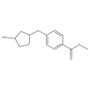 Methyl 4-[(3-hydroxypyrrolidin-1-yl)methyl]benzoate Structure