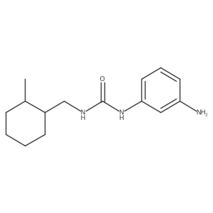 Urea, N-(3-aminophenyl)-Na(2)-[(2-methylcyclohexyl)methyl]- Structure