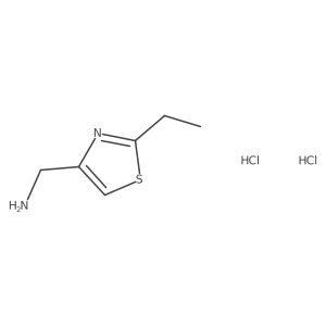 (2-Ethyl-1,3-thiazol-4-yl)methanamine dihydrochloride Structure