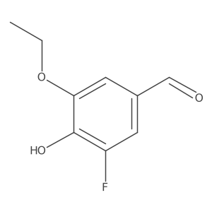 3-Ethoxy-5-fluoro-4-hydroxybenzaldehyde结构式
