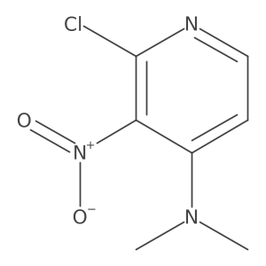 2-chloro-N,N-dimethyl-3-nitropyridin-4-amine结构式