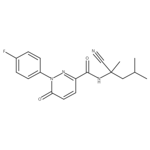 N-(1-cyano-1,3-dimethylbutyl)-1-(4-fluorophenyl)-6-oxo-1,6-dihydropyridazine-3-carboxamide Structure