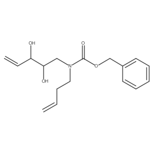Benzyl but-3-en-1-yl((2R,3S)-2,3-dihydroxypent-4-en-1-yl)carbamate结构式