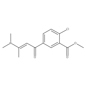 Methyl 2-chloro-5-[3-(dimethylamino)-1-oxo-2-buten-1-yl]benzoate Structure