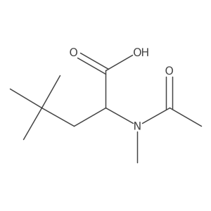 4,4-dimethyl-2-(N-methylacetamido)pentanoic acid结构式