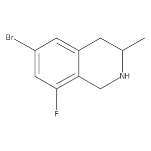 6-Bromo-8-fluoro-3-methyl-1,2,3,4-tetrahydroisoquinoline结构式