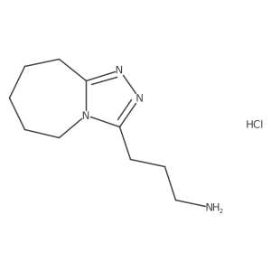 3-{5H,6H,7H,8H,9H-[1,2,4]triazolo[4,3-a]azepin-3-yl}propan-1-amine hydrochloride结构式