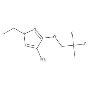 1-Ethyl-3-(2,2,2-trifluoroethoxy)-1H-pyrazol-4-amine Structure