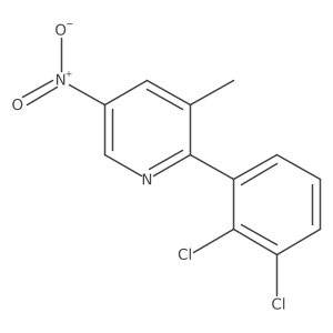 2-(2,3-Dichlorophenyl)-3-methyl-5-nitropyridine结构式