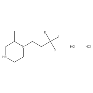 (2S)-2-methyl-1-(3,3,3-trifluoropropyl)piperazine dihydrochloride Structure
