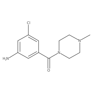 (3-Amino-5-chlorophenyl)-(4-methylpiperazin-1-yl)methanone Structure