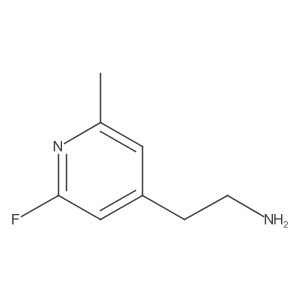 2-(2-Fluoro-6-methylpyridin-4-YL)ethanamine Structure