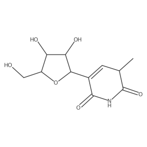 5-((2S,3R,4S,5R)-3,4-Dihydroxy-5-(hydroxymethyl)tetrahydrofuran-2-yl)-3-methylpyridine-2,6(1H,3H)-dione Structure