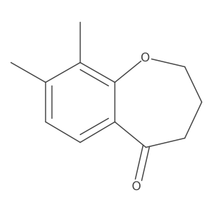 8,9-Dimethyl-2,3,4,5-tetrahydro-1-benzoxepin-5-one Structure