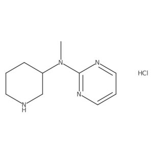 (S)-N-methyl-N-(piperidin-3-yl)pyrimidin-2-amine hydrochloride结构式