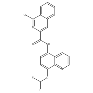 1-chloro-N-[8-(difluoromethoxy)quinolin-5-yl]isoquinoline-3-carboxamide Structure