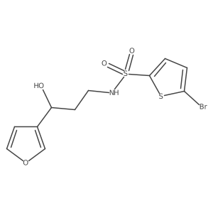5-Bromo-N-[3-(furan-3-YL)-3-hydroxypropyl]thiophene-2-sulfonamide结构式