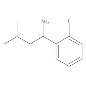 (1S)-1-(2-fluorophenyl)-3-methylbutan-1-amine结构式