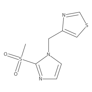 4-[(2-Methylsulfonylimidazol-1-yl)methyl]-1,3-thiazole结构式