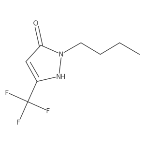 1-Butyl-3-(trifluoromethyl)-1h-pyrazol-5-ol结构式