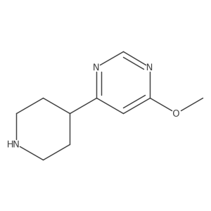 4-Methoxy-6-piperidin-4-yl-pyrimidine Structure