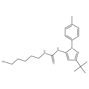 1-[3-Tert-Butyl-1-(4-Methylphenyl)-1h-Pyrazol-5-Yl]-3-(5-Hydroxypentyl)urea结构式