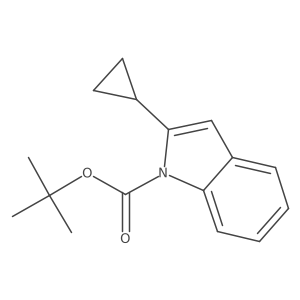tert-Butyl 2-cyclopropyl-1H-indole-1-carboxylate Structure