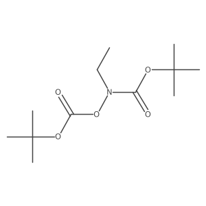 2-{[({[(Tert-butoxy)carbonyl](ethyl)amino}oxy)carbonyl]oxy}-2-methylpropane结构式